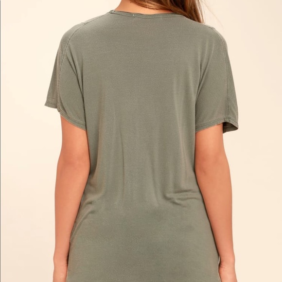 Project Social T Utility Washed Olive Green Tee - Picture 3 of 6
